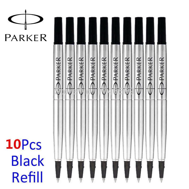 10 Pcs Parker Ink Refills 0.7 mm Black Fit Sonnet IM Urban Vector Rollerball Pen