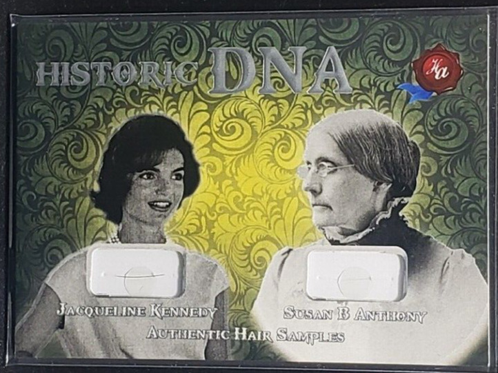 2022 Historic DNA Jacqueline Kennedy Susan B Anthony Hair Samples #'d 16/20 RARE