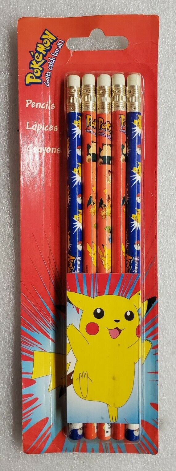 1999 Original Nintendo Pokemon Pencils NOS