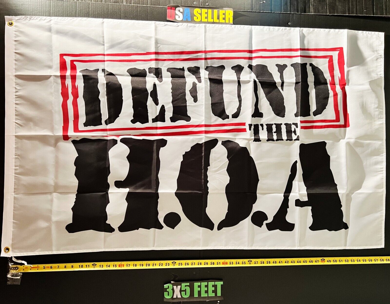 Defund The HOA Flag FREE USA SHIP W SL Beer Home Cool Funny USA Poster Sign 3x5\'