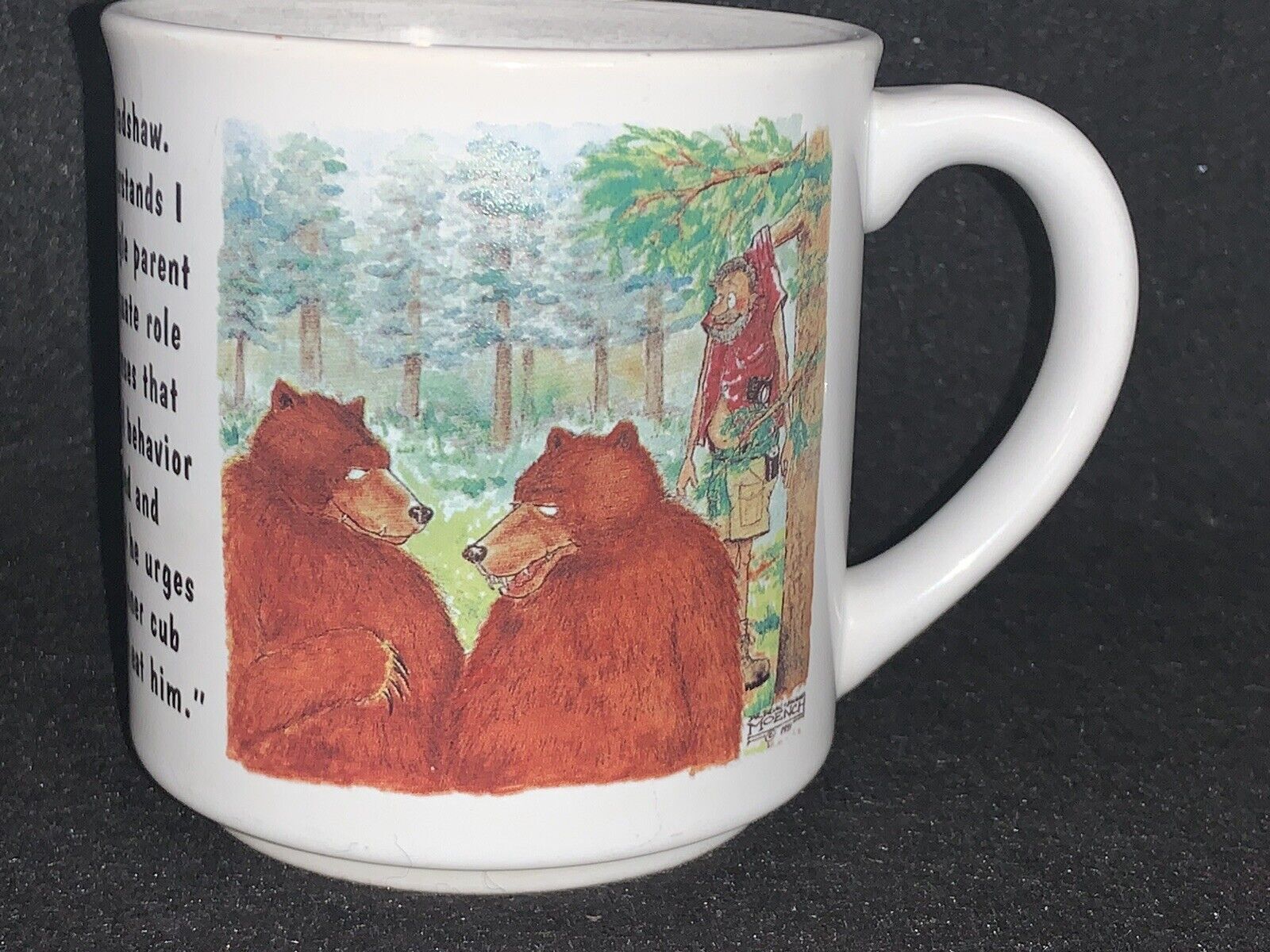 PSYCHOLOGIST COFFEE MUG CUP TEA BEARS VS HUNTER FUNNY 2 SIDED