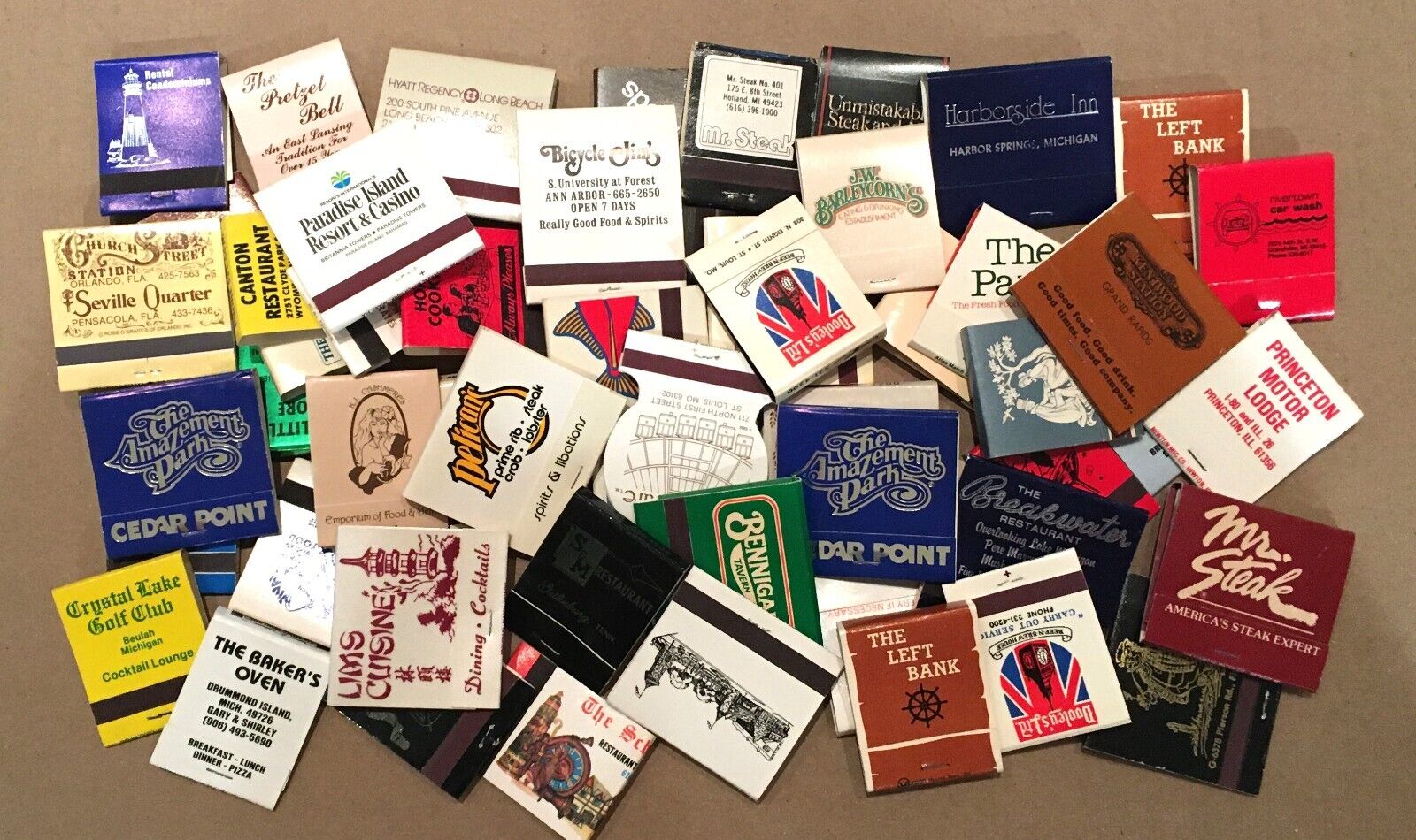 Lot of 50 Vintage Matchbooks