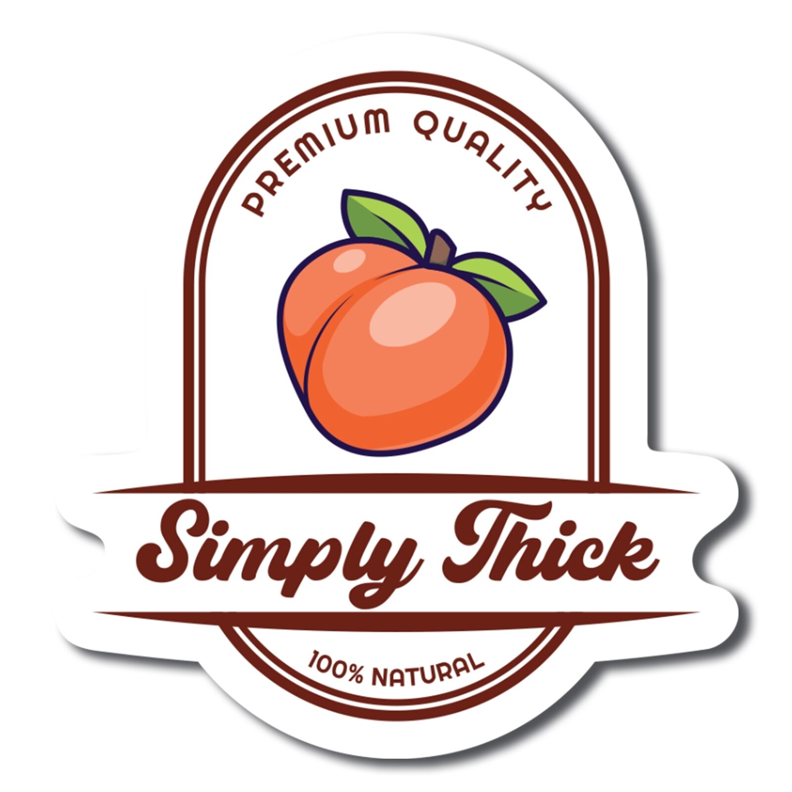 Magnet Me Up Premium Quality Simply Thick Peach Magnet Decal, 5x4.5 inch