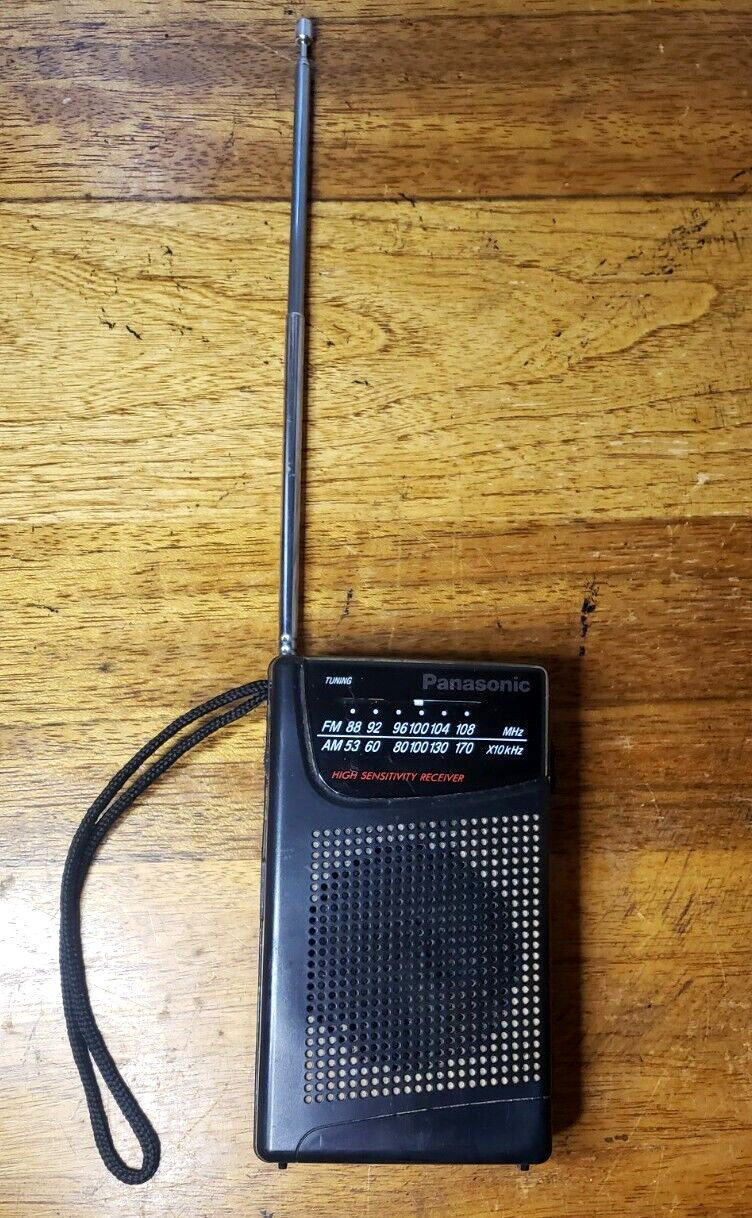 Panasonic RF-521 Transistor Pocket Portable AM FM Radio - Tested & Working