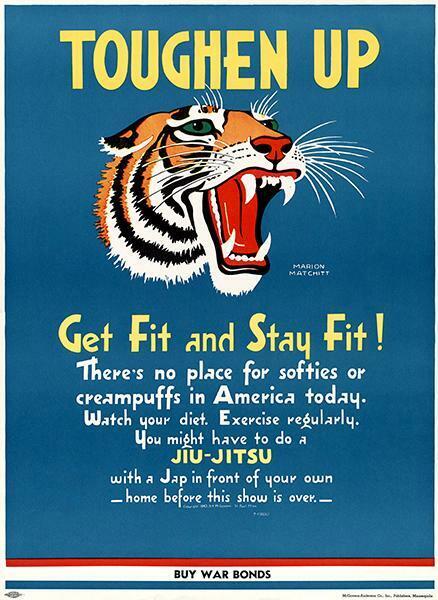 Toughen Up - Get Fit And Stay Fit - 1940s - World War II - Propaganda Magnet