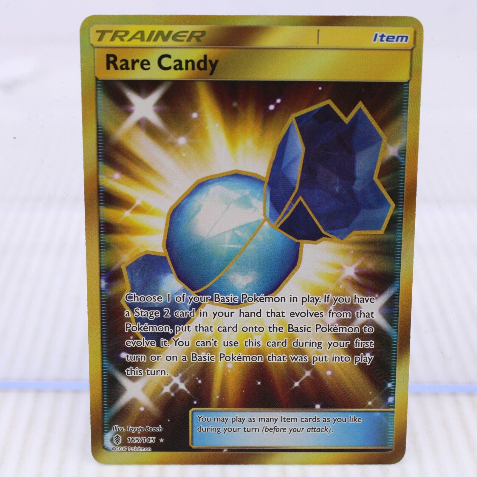 A7 Pokémon Card Sun and Moon Guardians Rising Rare Candy Secret Rare 165/145