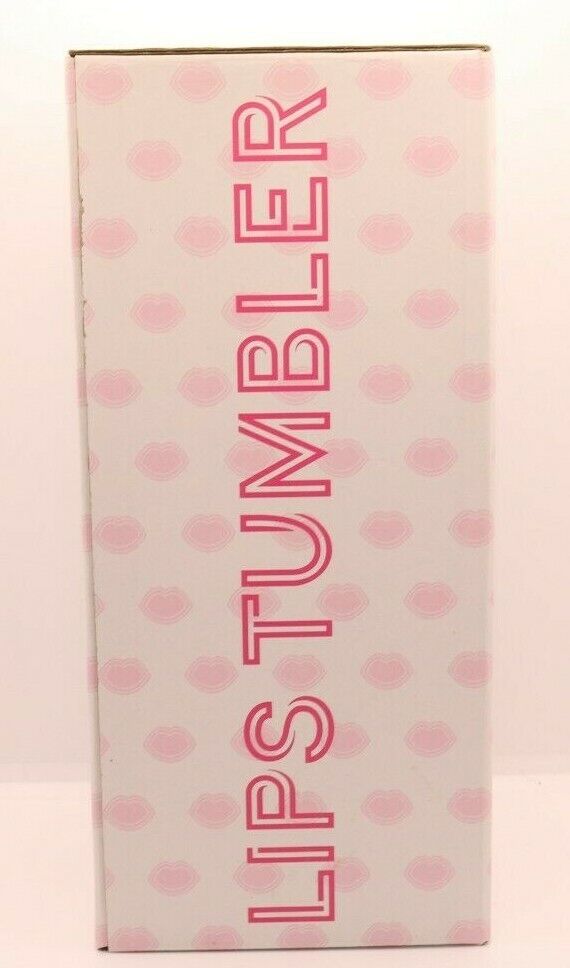 HOT Pink  Lips 💋Reusable tumbler cup 24oz BPA free BNIB W/ Straw. A Must Have