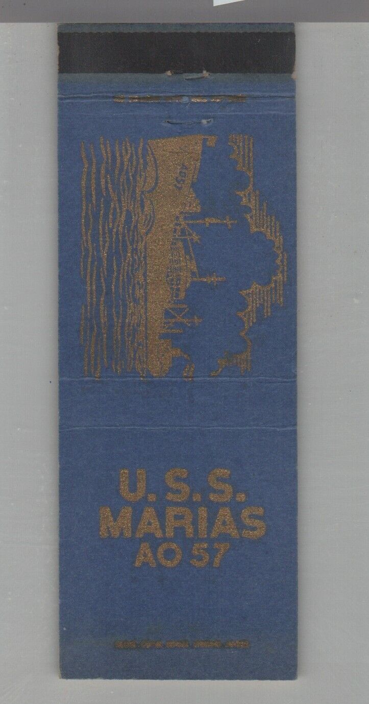 Matchbook Cover - Navy Ship USS Marias AO-57