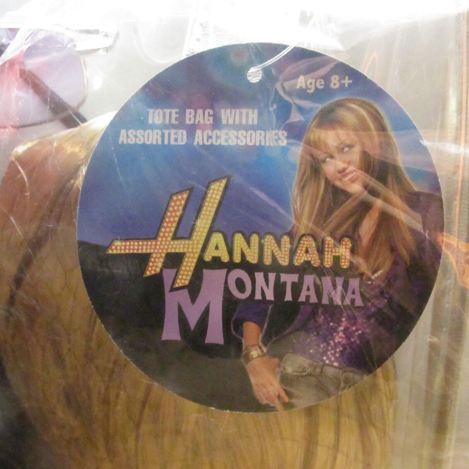HANNAH MONTANA TOTE BAG WITH WIG AND ACCESSORIES