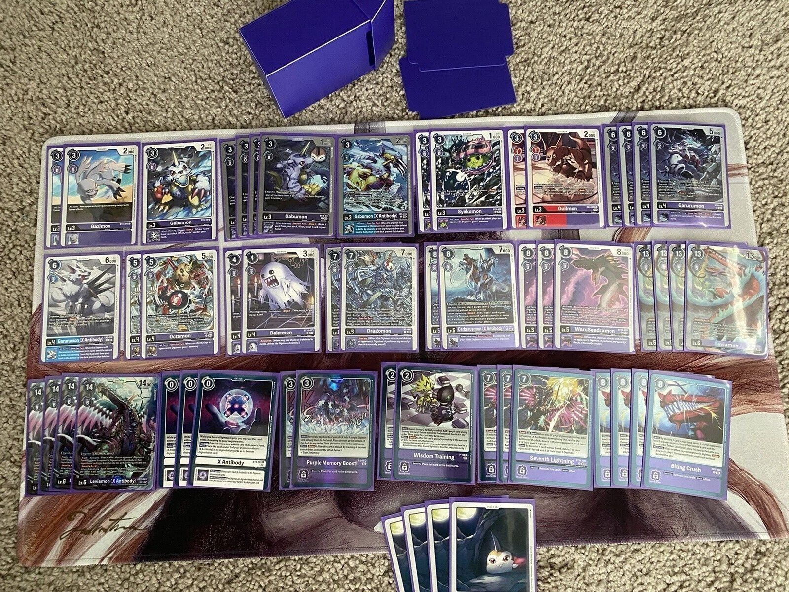 Digimon TCG Purple Leviamon X Antibody Deck - Tournament Ready