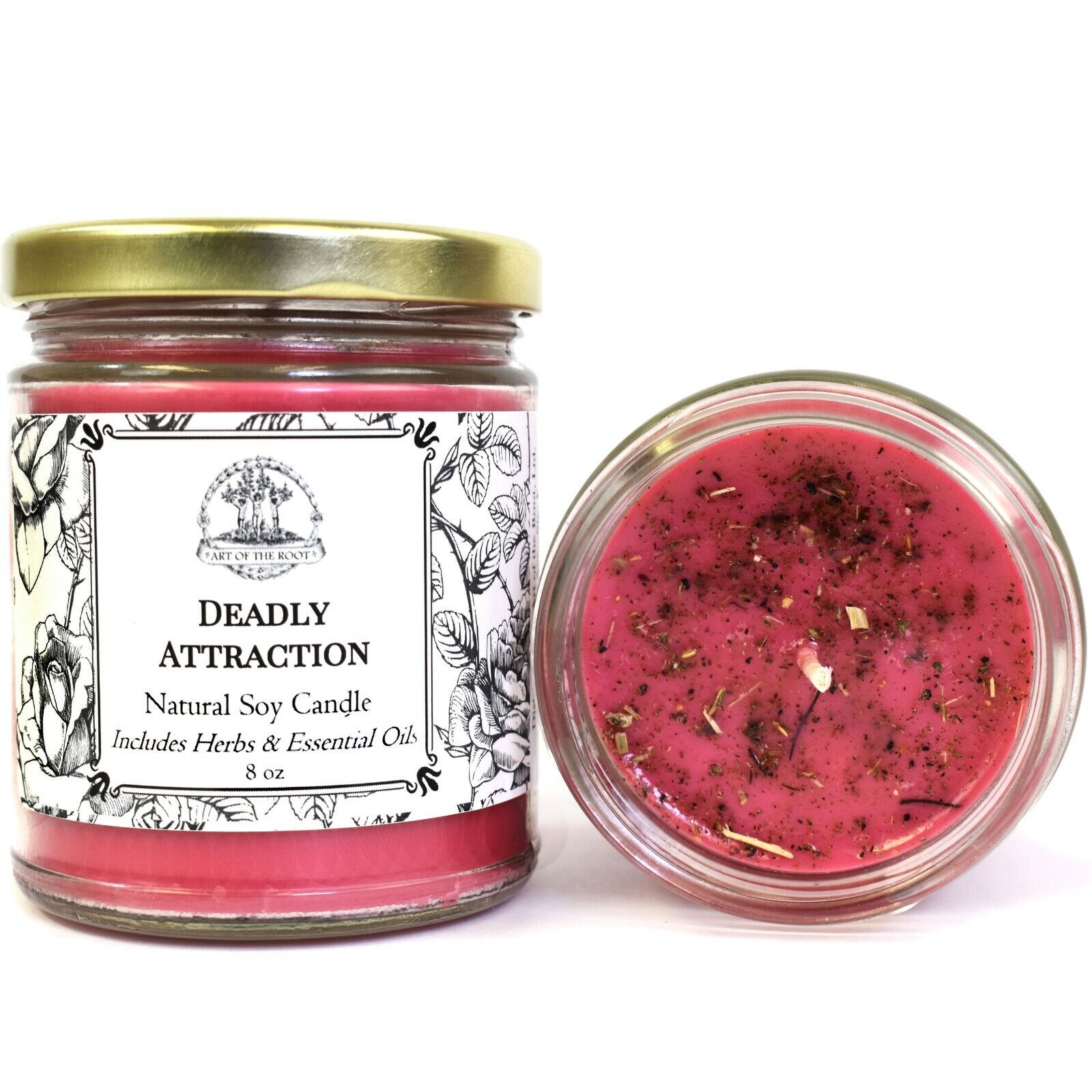 Deadly Attraction Soy Candle Seduction Passion Desire Love Wiccan Pagan Hoodoo