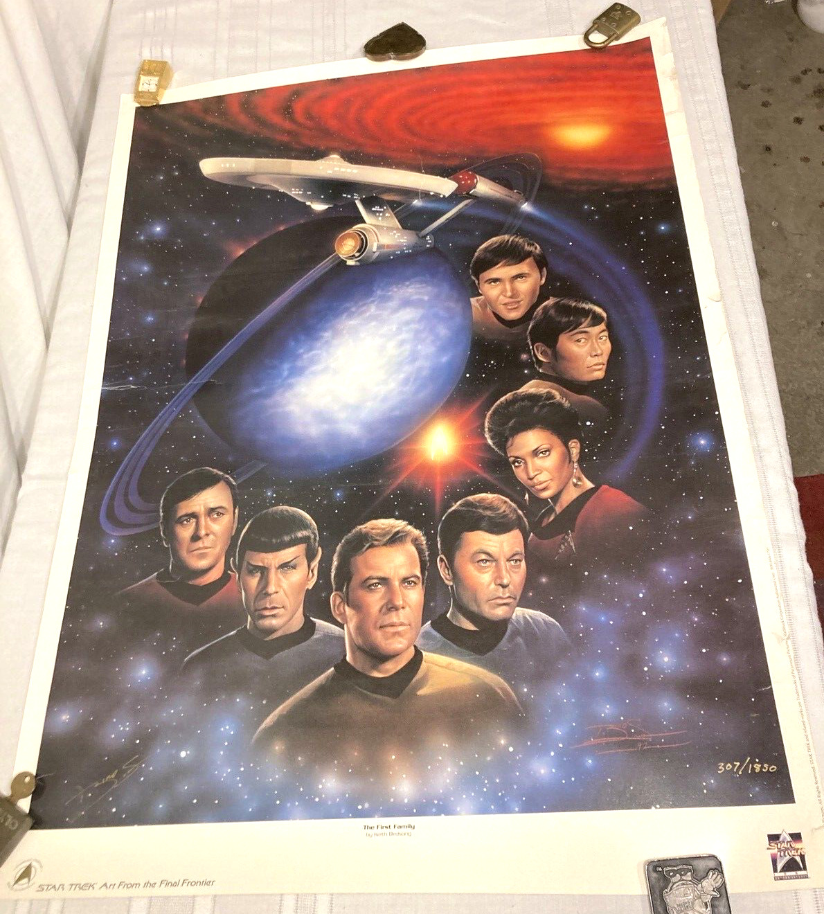 Star Trek Lithograph Print by Keith Birdsong Limited 307/1850 Signed 