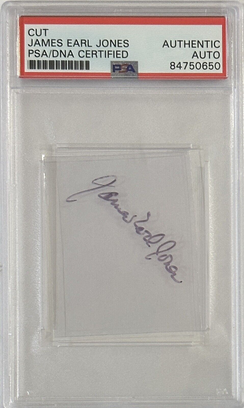 James Earl Jones SIGNED Cut Signature PSA DNA Certified Autograph Star Wars