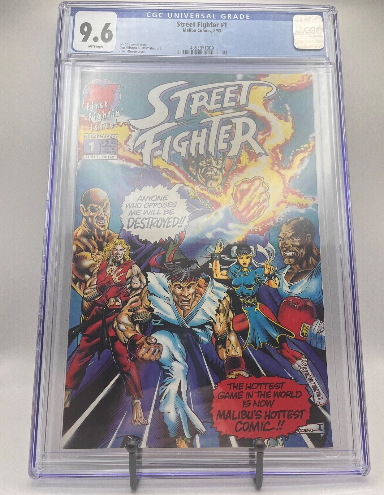 Street Fighter #1 - 1993 - First Fightin' Issue - CGC Graded 9.6 
