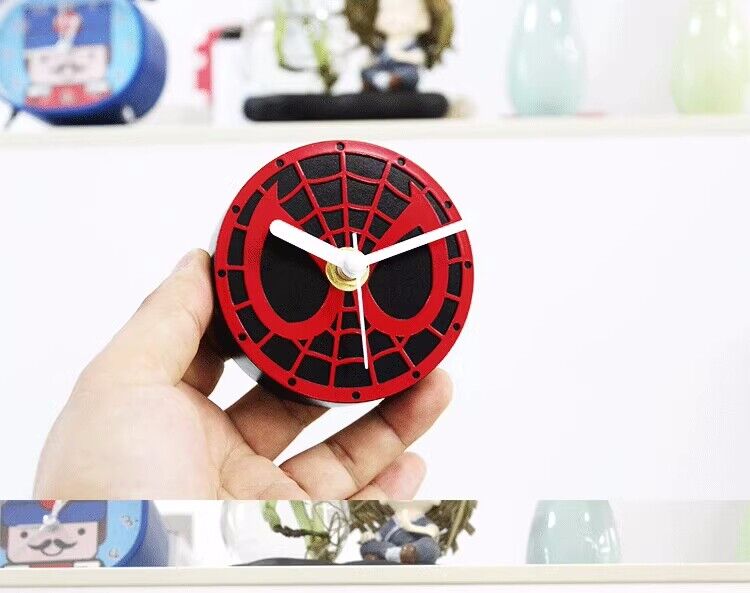 1pc Spider-Man Stereo Refrigerator Mini Clock Fashion Sticker Magnetic Gift New