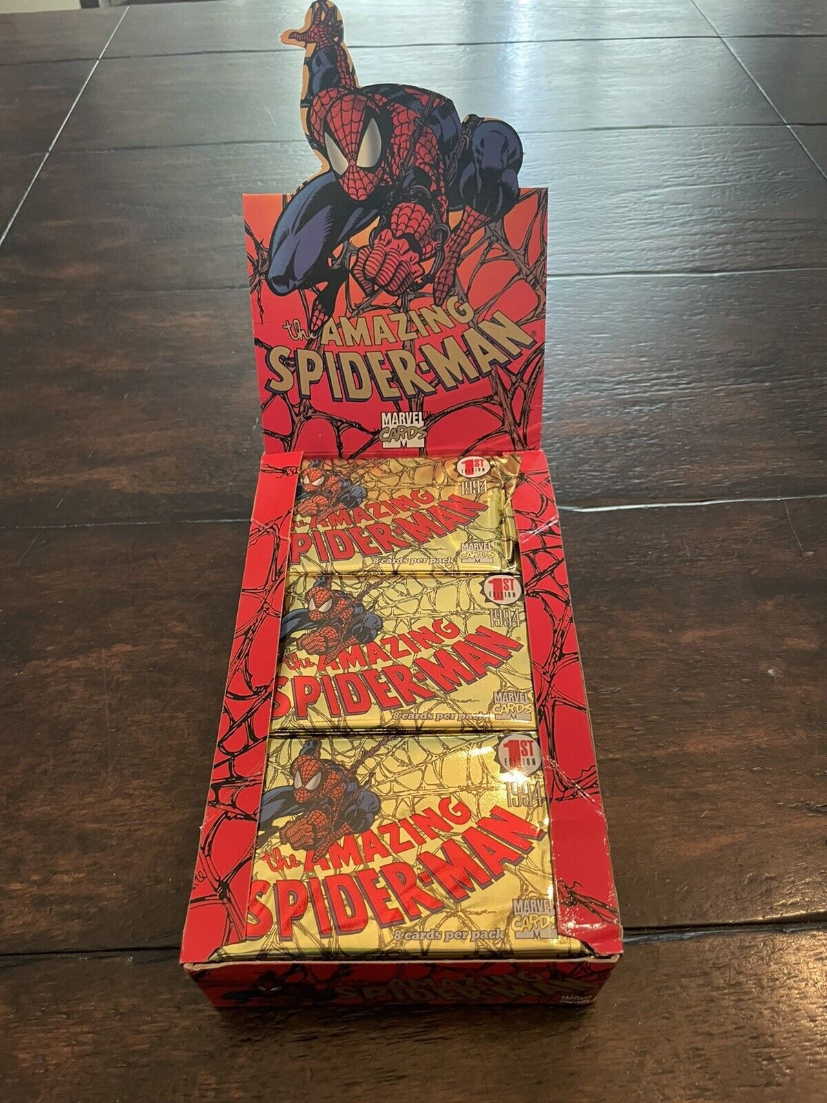(1) Unopened Pack 1994 Fleer Marvel The Amazing Spiderman 1st Edition
