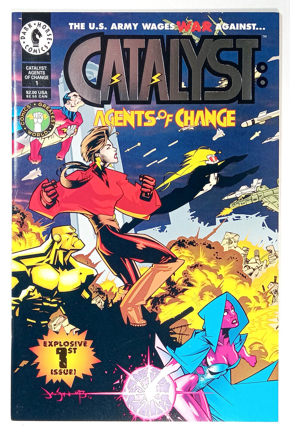 Catalyst Agents of Change #1 Foil Logo (1994) Dark Horse
