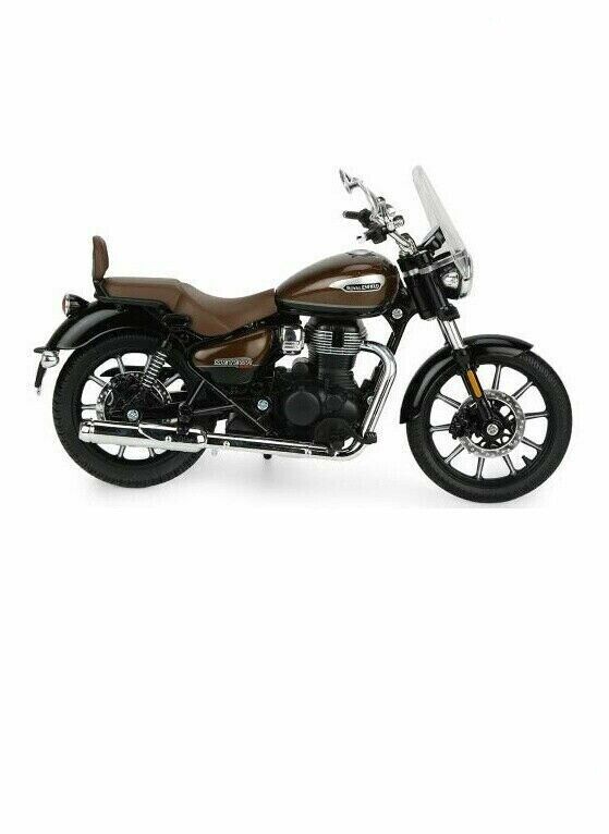 For Royal Enfield Meteor 350 Scale Model Supernova Brown Express Delivery