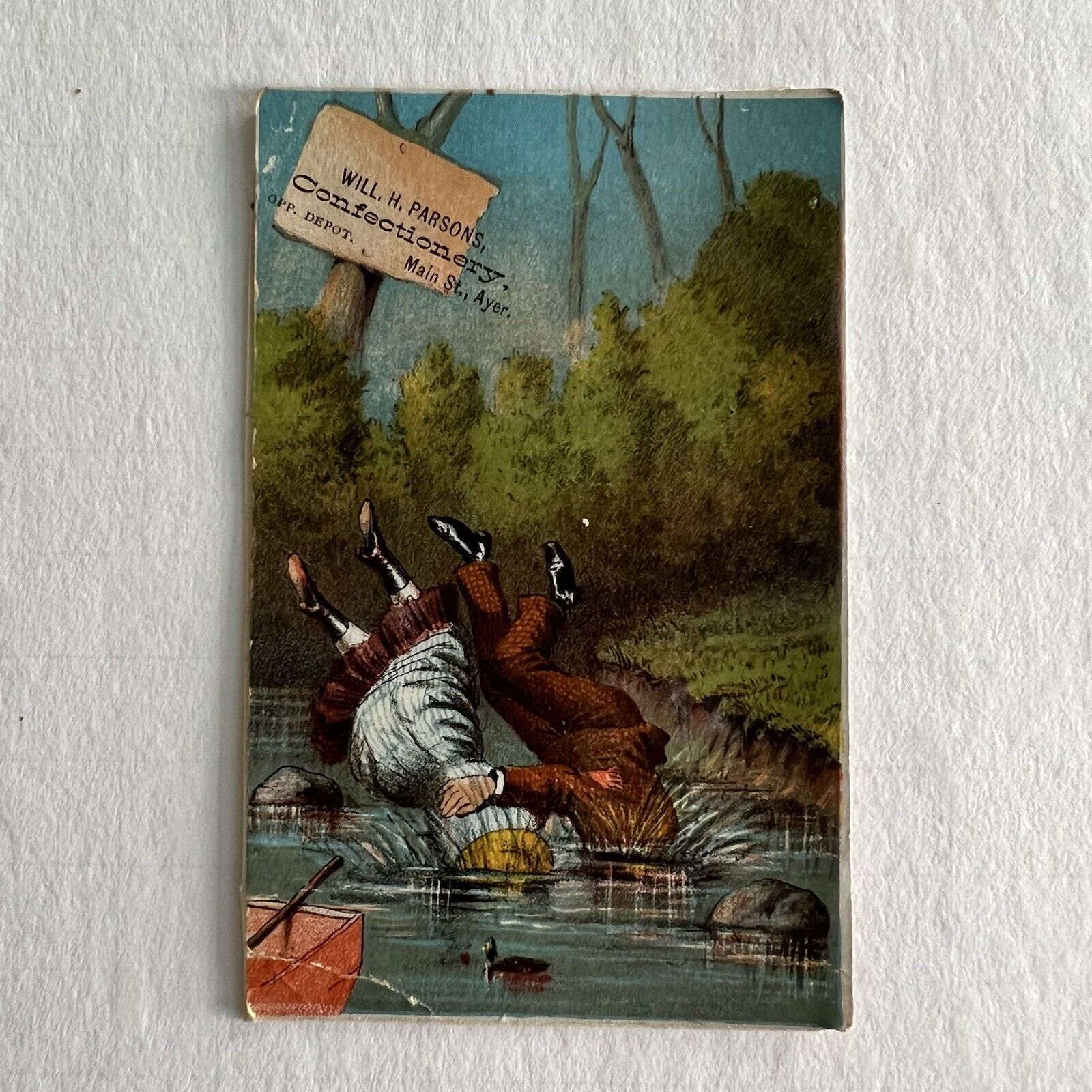Victorian Advertising Trade Card Confectionery Ayer MA Series Frustrated Love