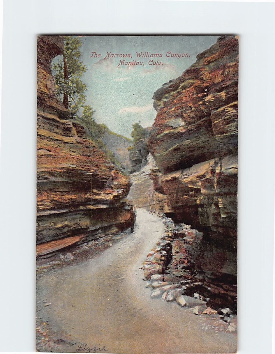 Postcard The Narrows Williams Canyon Manitou Colorado USA