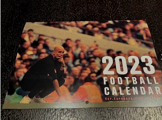2023 Football European Club Managers Calendar Soccer clinic Magazine appendix