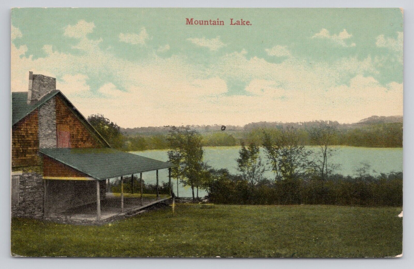 Mountain Lake Pennsylvania c1910 Antique Postcard