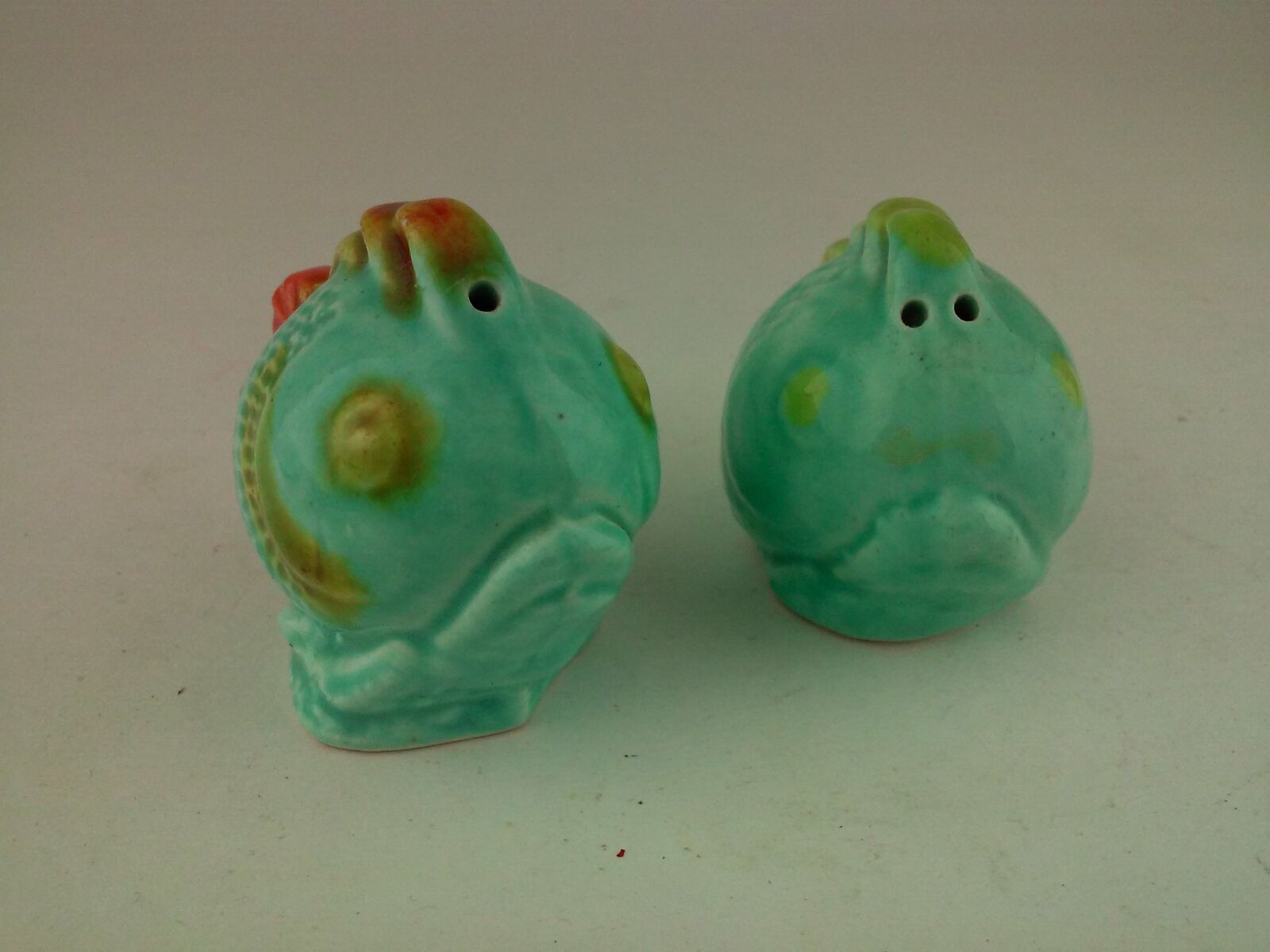 Vintage Multi Colored Fish Salt and Pepper Shakers