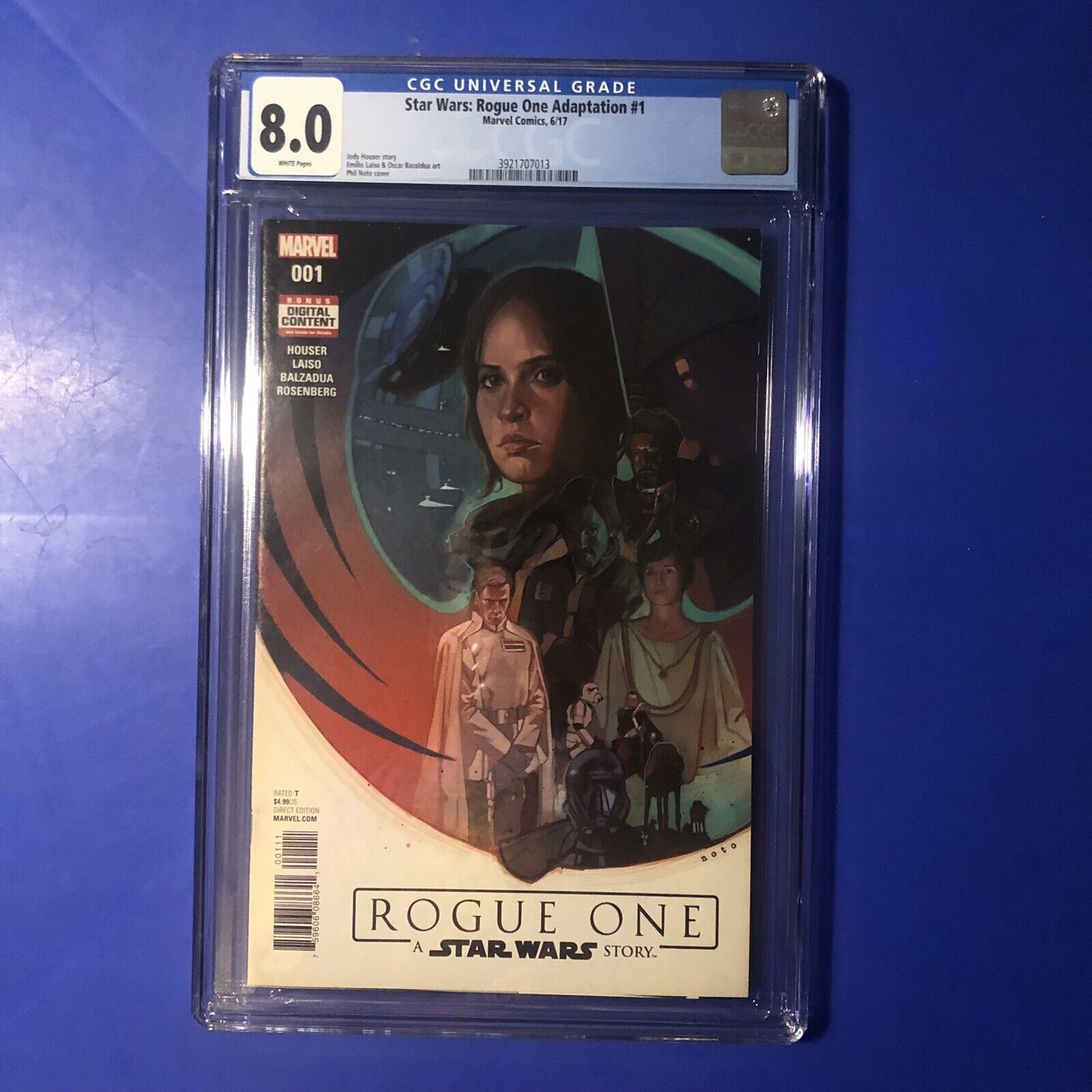 Star Wars: Rogue One #1 CGC 8.0 1st Appearance Cassian Andor Jyn Erso Comic 2017