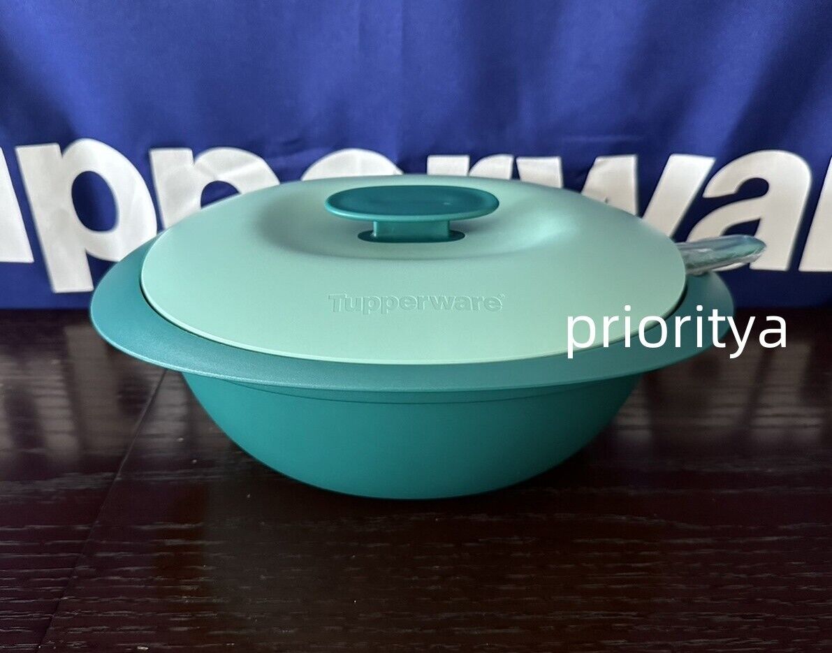 Tupperware Everyday Essentials Legacy Soup Server 1.8L with Ladle Green New