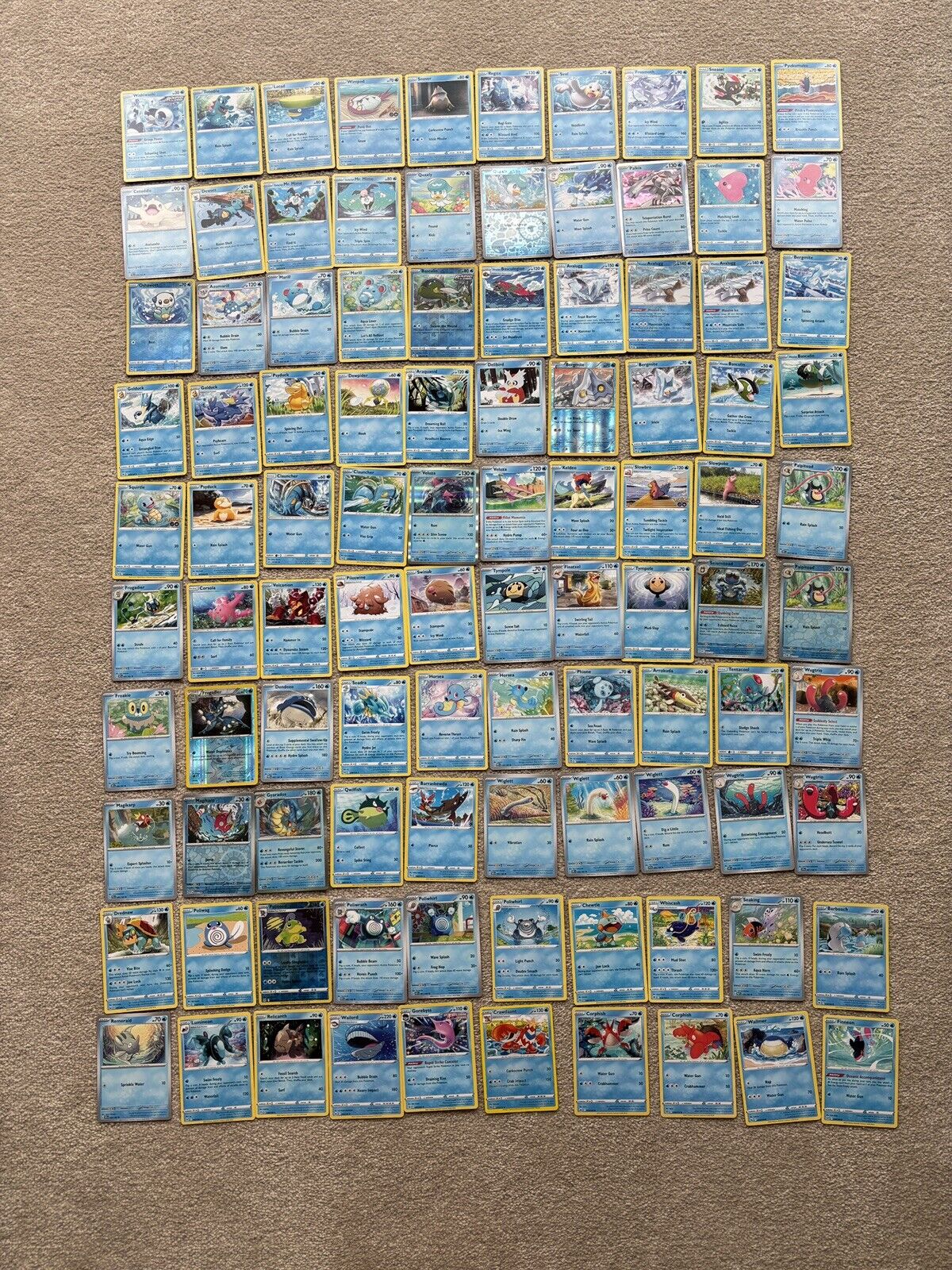Pokémon TCG - Set of 159 WATER cards