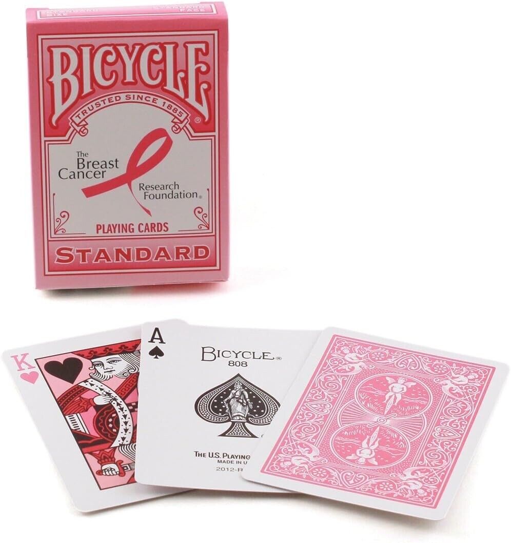 Bicycle Breast Cancer Research Foundation Playing Cards Fight For Cure Pink Back
