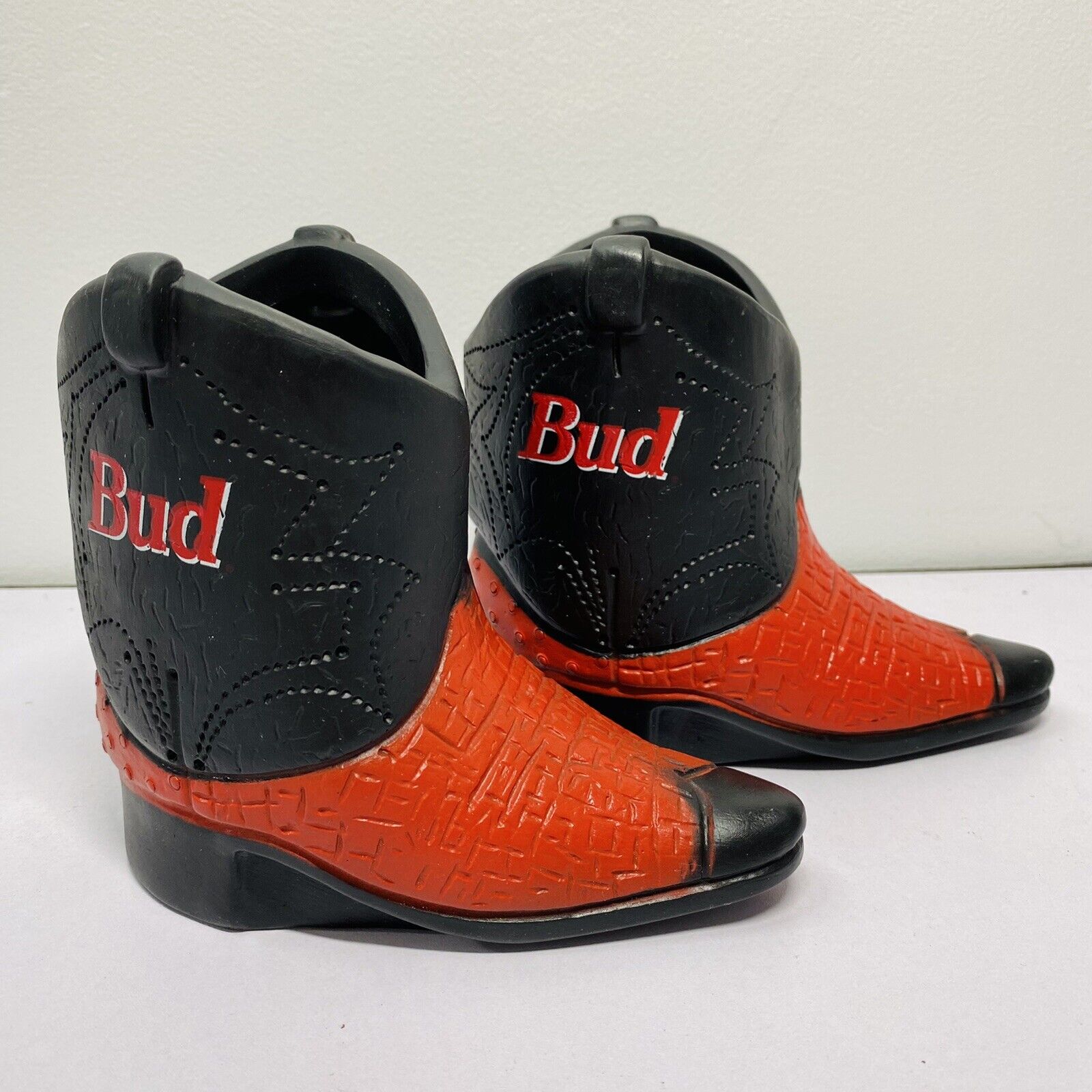1991 Bud Kool Buddies Drink Holders Budweiser Pair of Cowboy Boots (2)