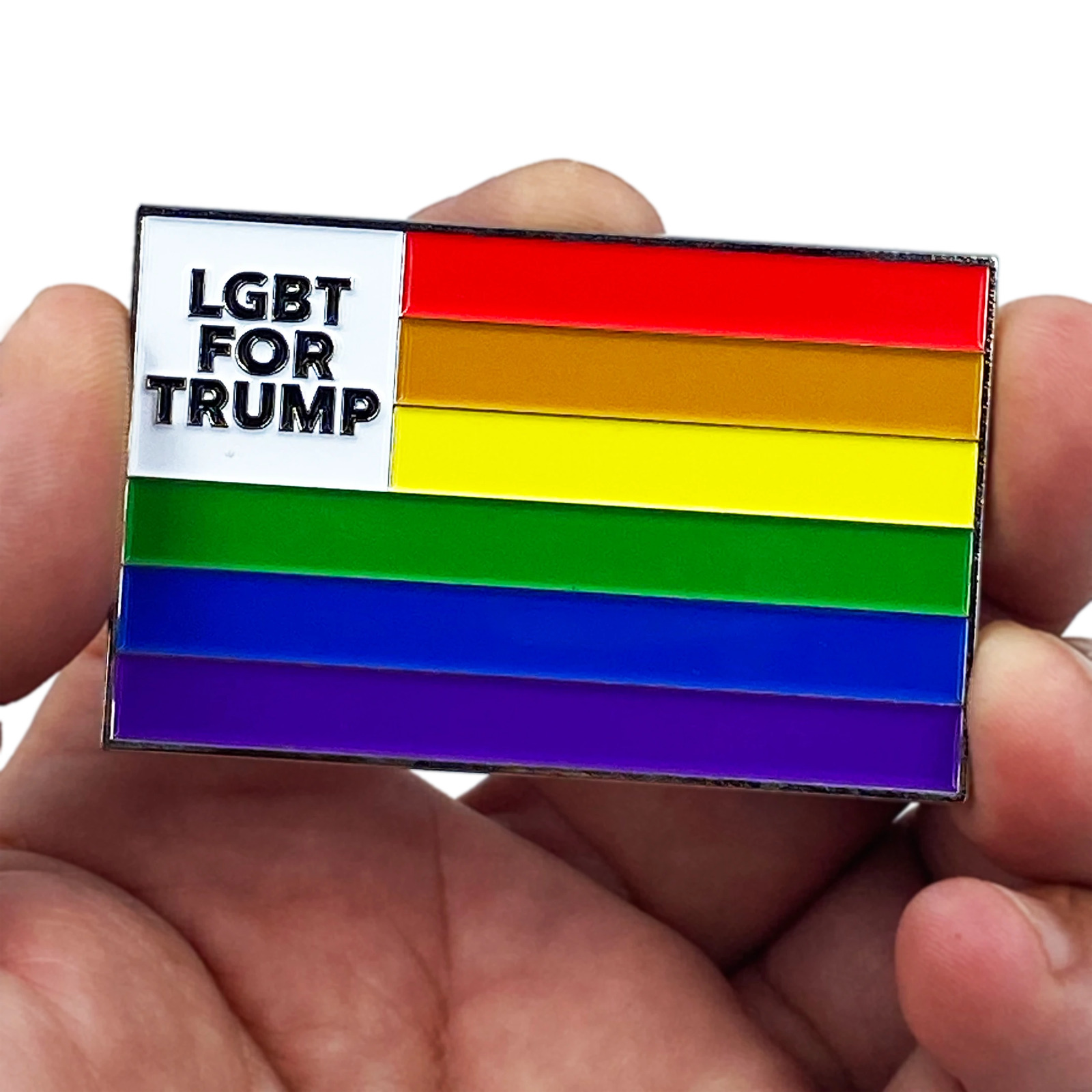 DL8-02 LGBT for President Donald J. Trump MAGA Rainbow Flag 45 2020