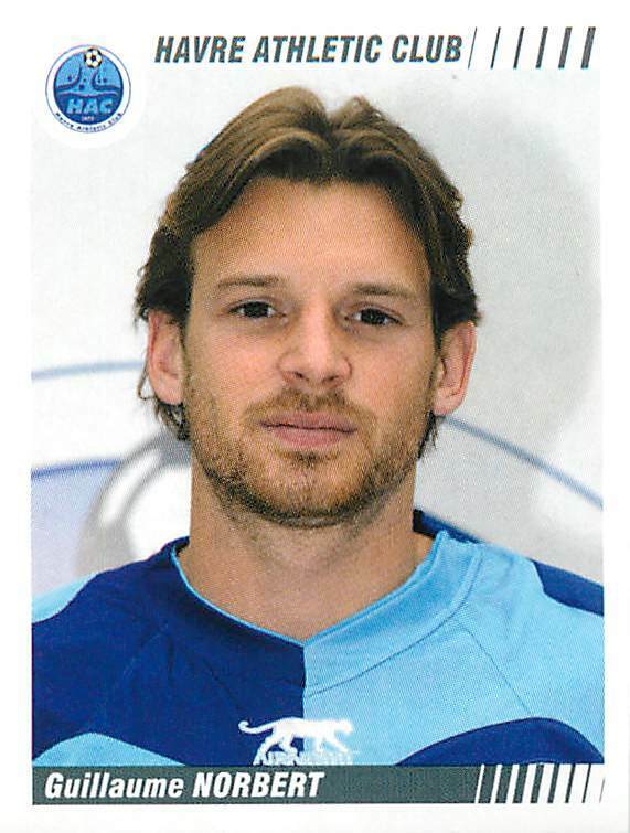 PANINI FOOTBALL 2009 GUILLAUME NORBERT LE HAVRE ATHLETIC CLUB