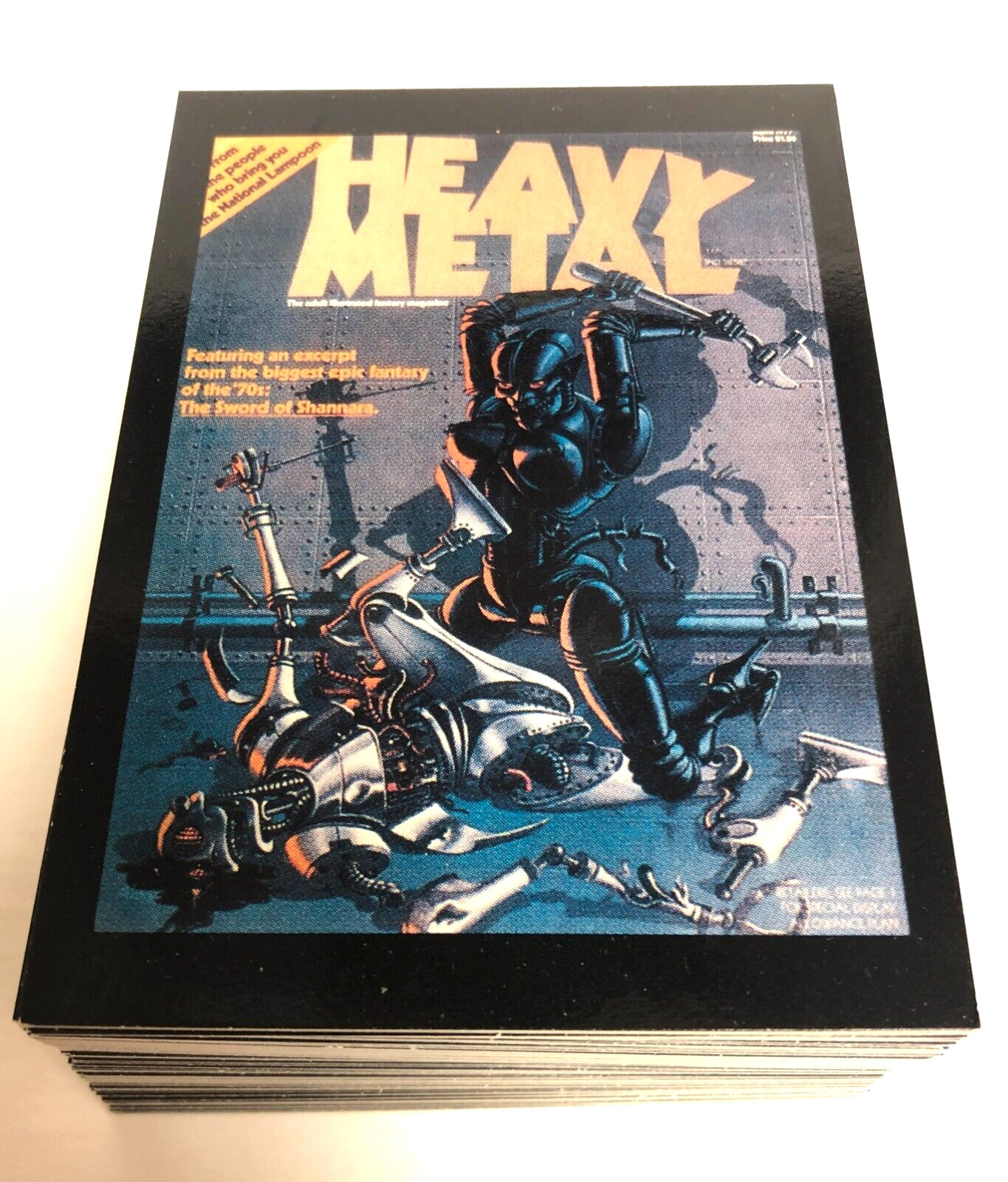 1991 Heavy Meatal Covers Complete Trading Card Set 1-90 Comic Images
