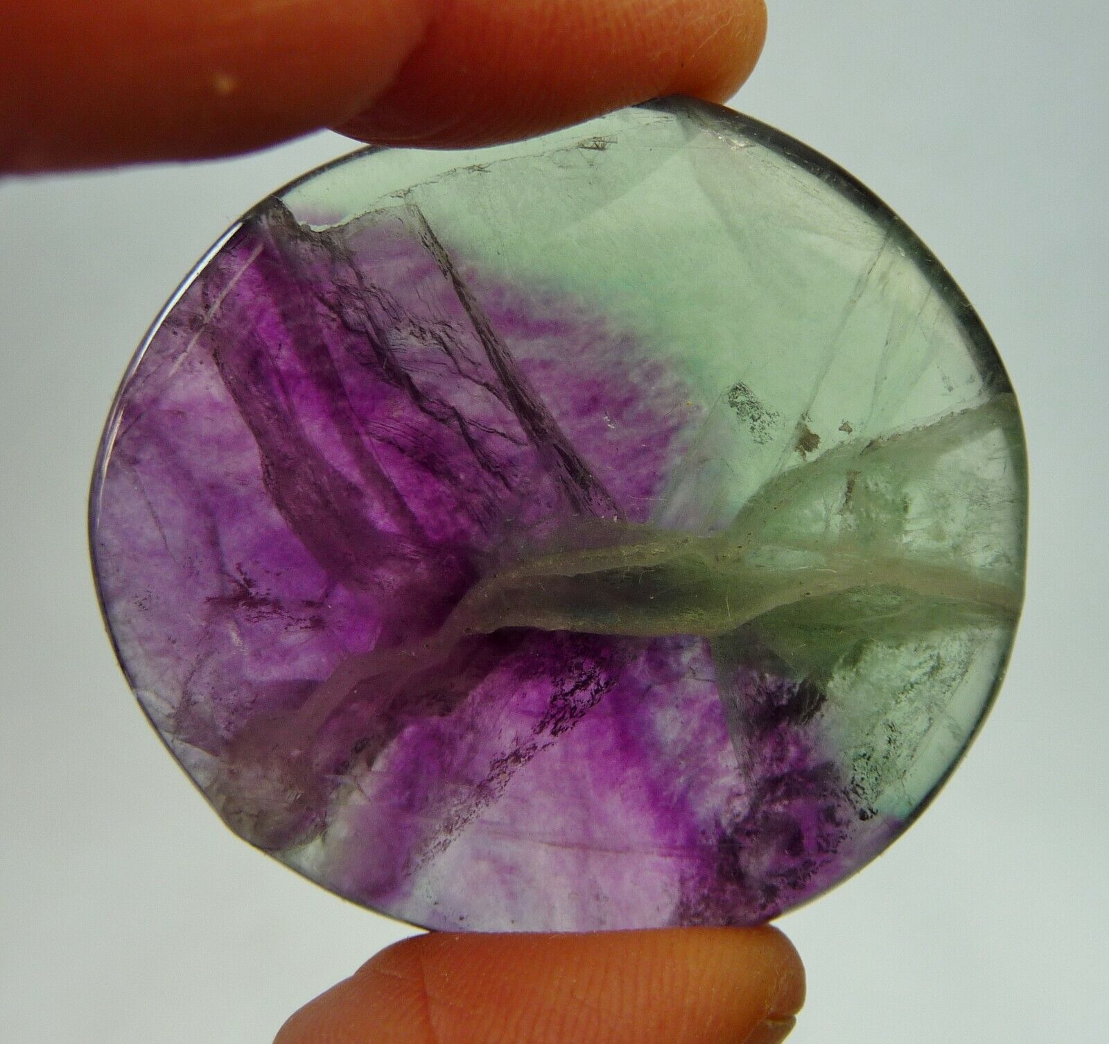 Rainbow Fluorite Crystal Polished Smooth Stone Brazil 36 grams Crystal Healing