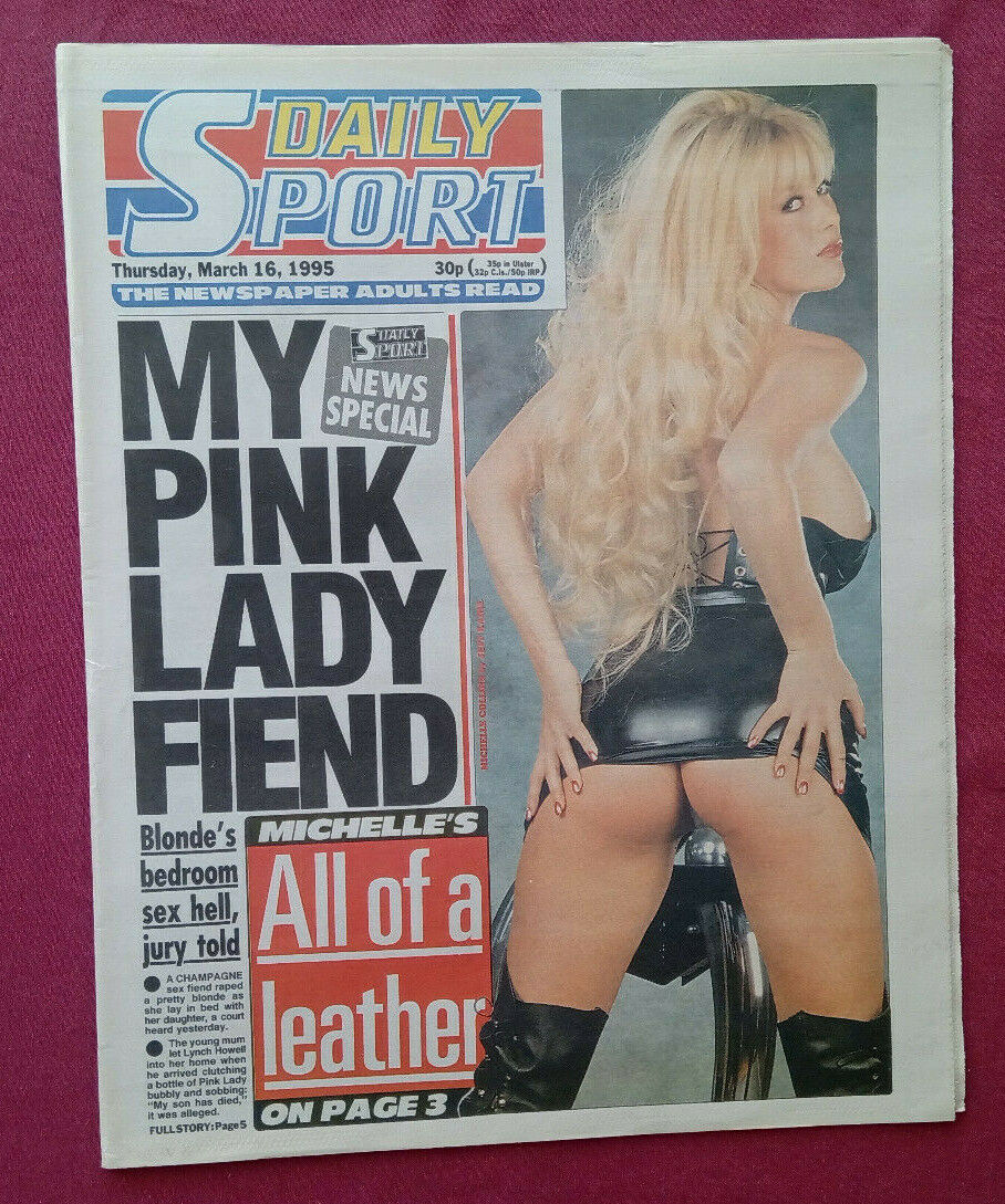 Daily Sport 16 March 1995 Vintage Sunday Sport newspaper 
