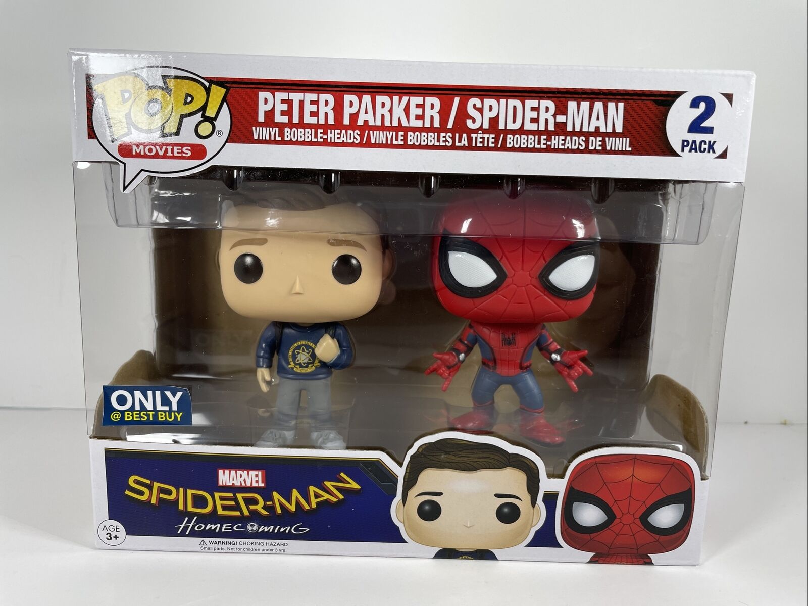 Funko Pop Marvel Spider-Man Homecoming Peter Parker/Spider-Man Best Buy Excl.
