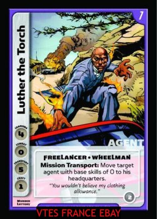 Luther the Torch [Murder Lottery] ENG Spycraft TCG