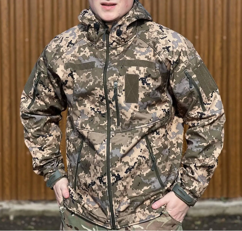 Tactical Jacket SoftShell Ukrainian military forces Camouflage Pixel mm-14