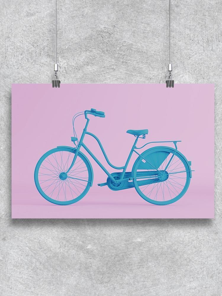 Blue Bicycle Design Poster -Image by Shutterstock