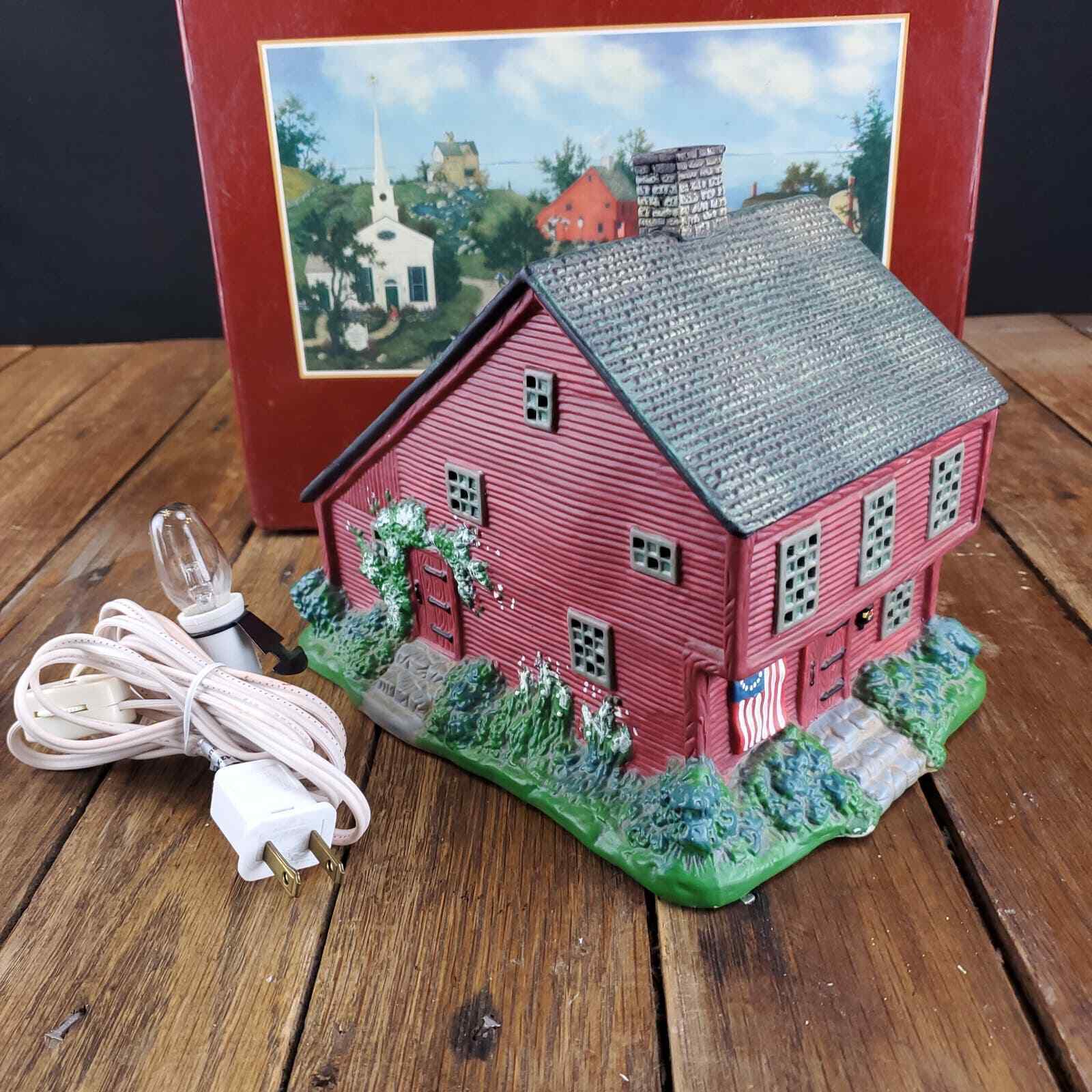 Lang and Wise 1st Edition Folk Art Villages Old Stonington Red Saltbox 20010203