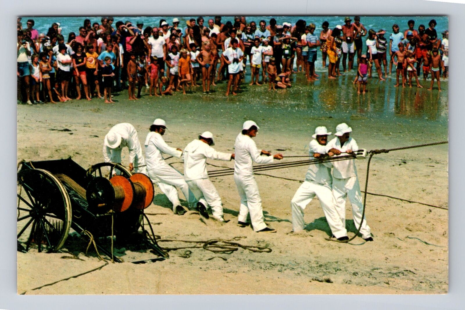 Bradenton Beach FL-Florida US Life Saving Service Coquina Beach Vintage Postcard