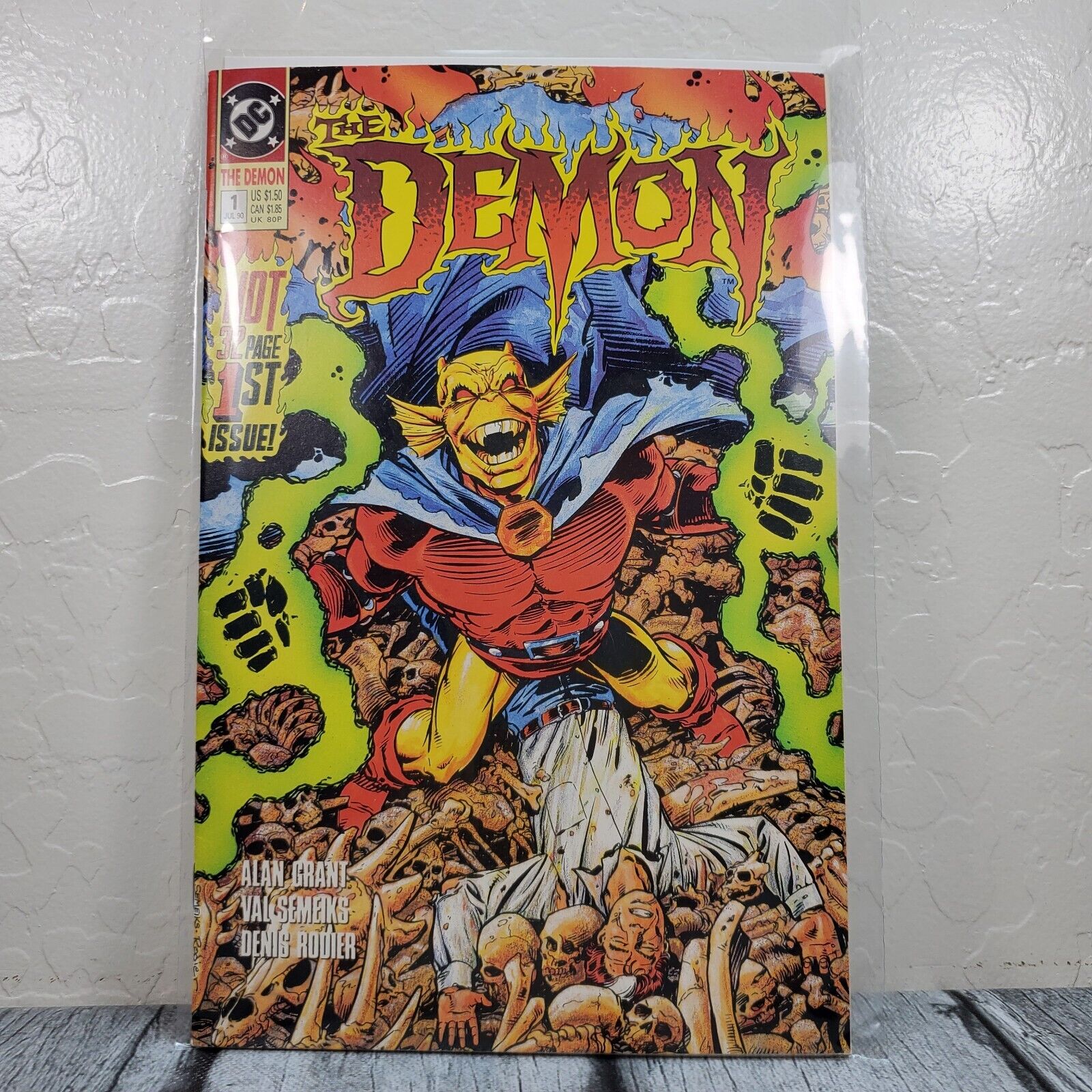 DC Comics The Demon #1 1990 Vintage Comic Book, Sleeved And Boarded