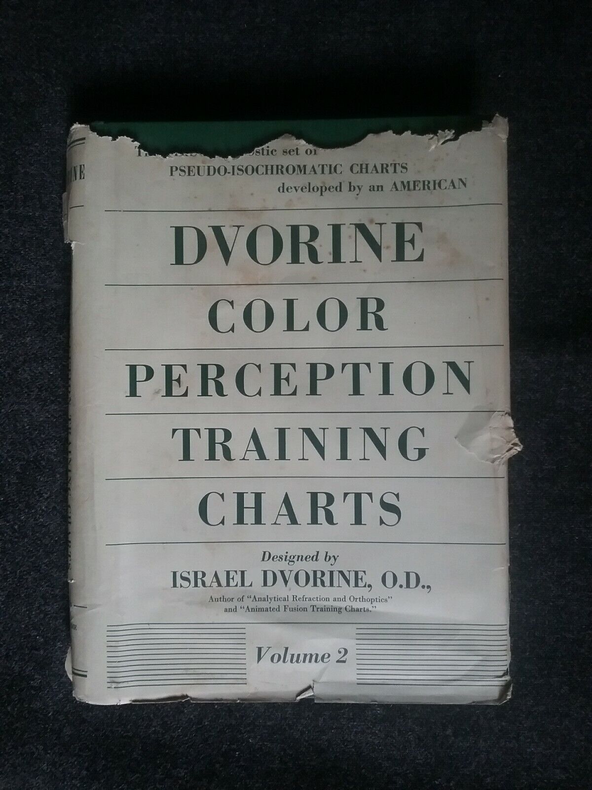 Dvorine Color Perception Training Charts book Vol 2 Ophthamology Eye Doctor