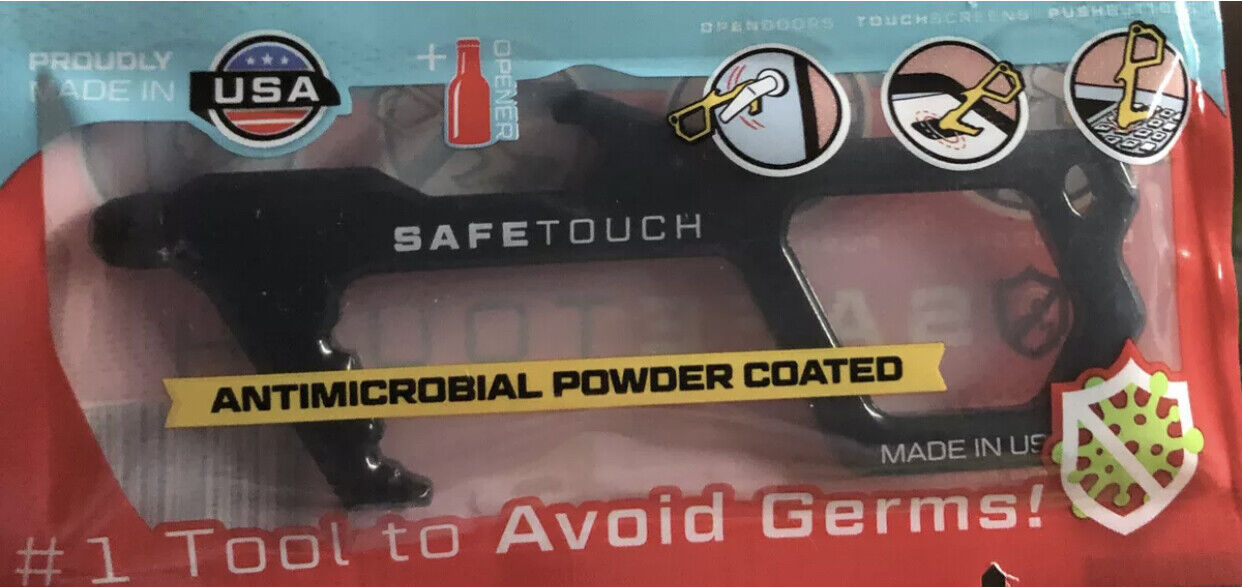 Safe Touch Keychain #1 Tool To Avoid Microbial Germs USA Made Fast Ship