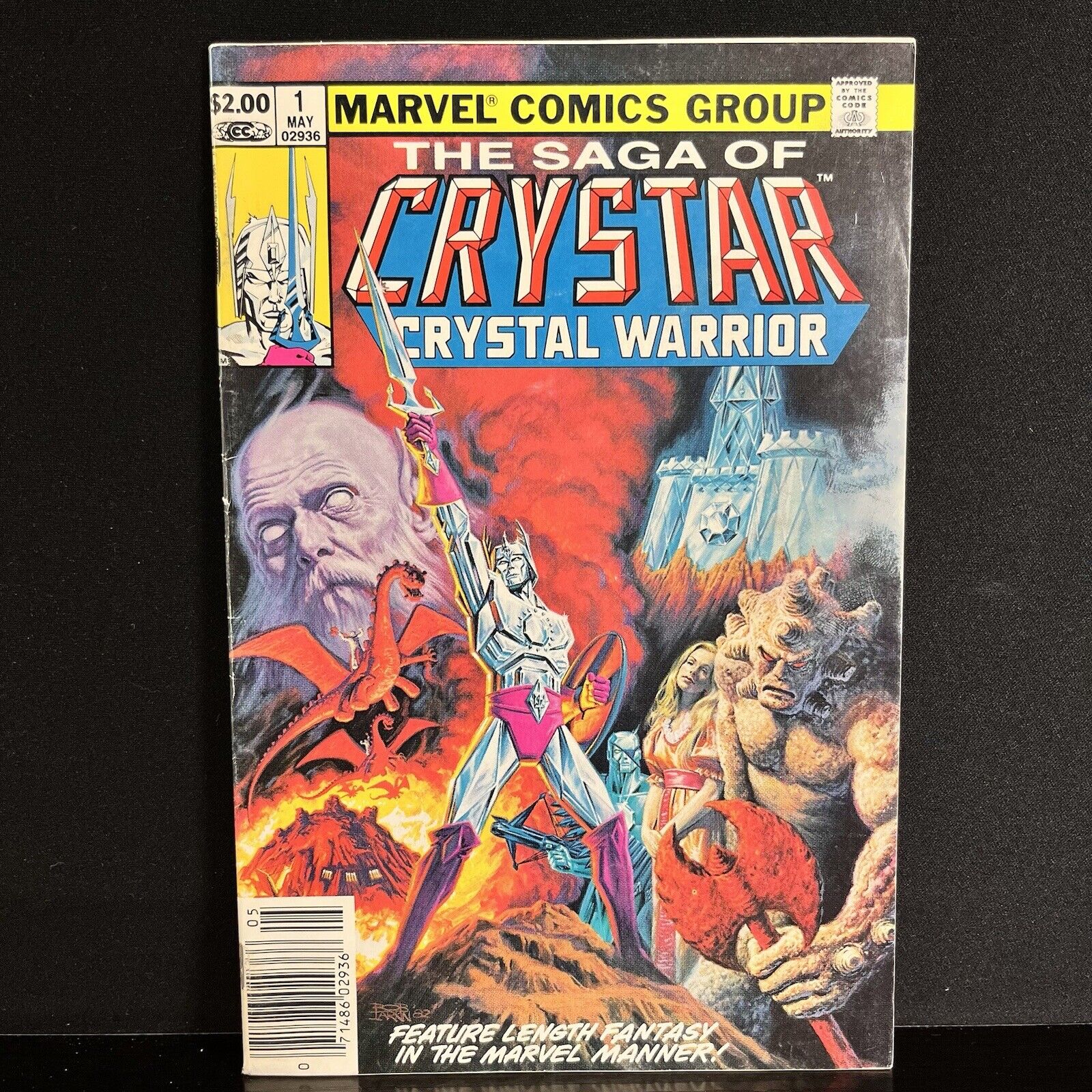 THE SAGA OF CRYSTAR CRYSTAL WARRIOR #1 (1983) NM Marvel Comics 1st App VGC