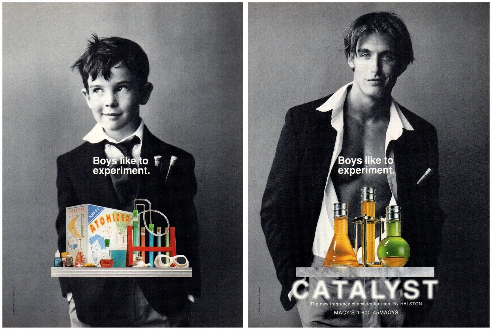 Billy Baldwin Catalyst Halston Fragrance Gay Interest Sexy Print Ad 8x11\
