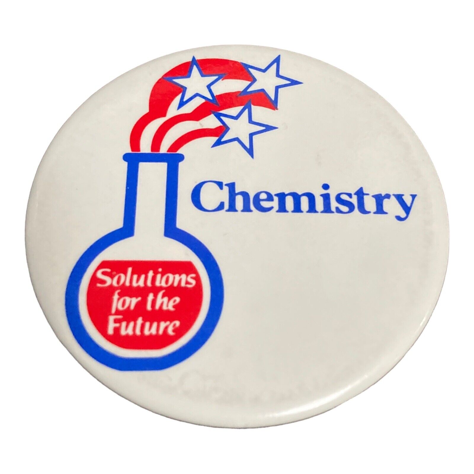 ACS American Chemical Society Vintage Pinback Button Chemistry 2.25
