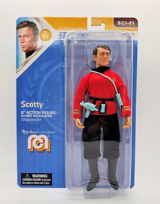 Mego Star Trek Scotty 8 Inch Figure New On Card